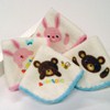 Inaiinaiba  handkerchief: 15cm x 15cm Blue/ Plink    at www.takagi.com.hk